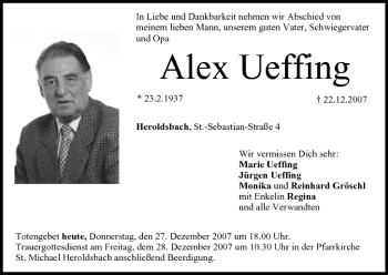 Anzeige von Alex Ueffing von MGO