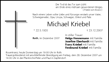 Anzeige von Michael Kriebel von MGO