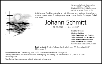 Anzeige von Johann Schmitt von MGO