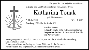 Anzeige von Katharina Tonak von MGO