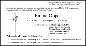 Anzeige von Emma Oppel von MGO