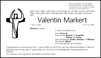 Anzeige von Valentin Markert von MGO