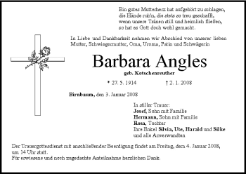 Anzeige von Barbara Angles von MGO