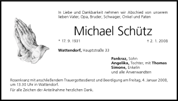 Anzeige von Michael Schütz von MGO