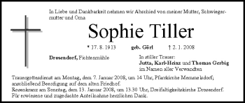 Anzeige von Sophie Tiller von MGO