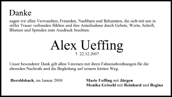 Anzeige von Alex Ueffing von MGO