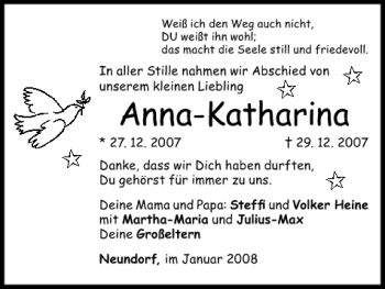 Anzeige von Anna-Katharina  von MGO