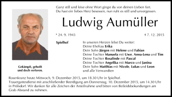 Anzeige von Ludwig Aumüller von MGO