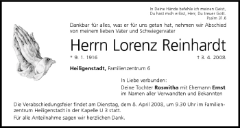 Anzeige von Lorenz Reinhardt von MGO