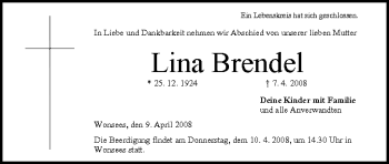 Anzeige von Lina Brendel von MGO