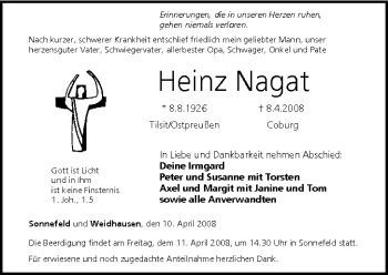 Anzeige von Hans Nagat von MGO