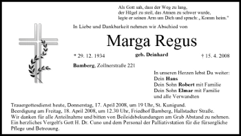 Anzeige von Marga Regus von MGO