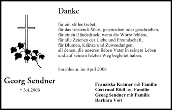 Anzeige von Georg Sendner von MGO