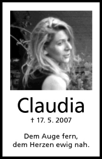 Anzeige von Claudia Steger von MGO