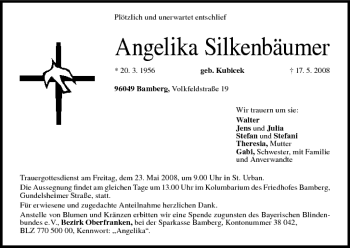 Anzeige von Angelika Silkenbäumer von MGO