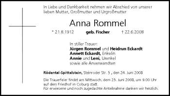 Anzeige von Anna Rommel von MGO