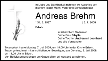 Anzeige von Andreas Brehm von MGO