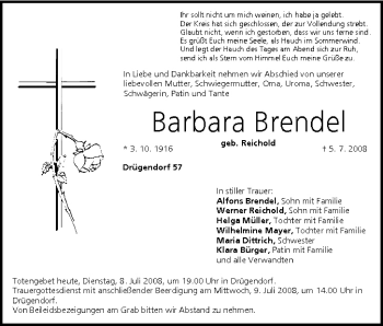 Anzeige von Barbara Brendel von MGO