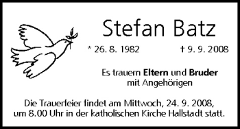 Anzeige von Stefan Batz von MGO