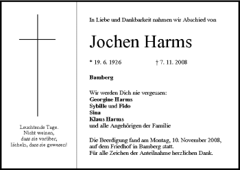 Anzeige von Jochen Harms von MGO