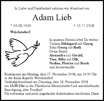 Anzeige von Adam Lieb von MGO