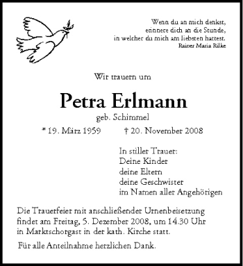 Anzeige von Petra Erlmann von MGO
