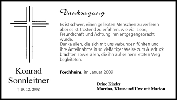 Anzeige von Konrad Sonnleitner von MGO