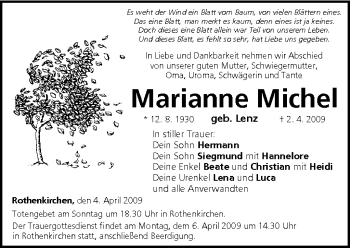 Anzeige von Marianne Michel von MGO