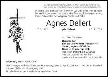 Anzeige von Agnes Dellert von MGO