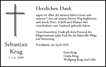 Anzeige von Sebastian Krug von MGO