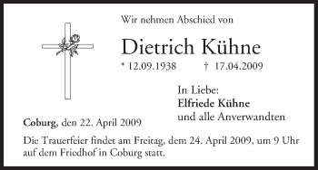 Anzeige von Dietrich Kühne von MGO