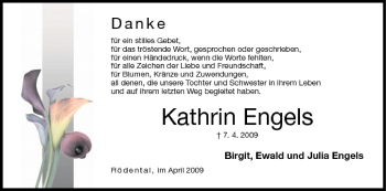 Anzeige von Kathrin Engels von MGO