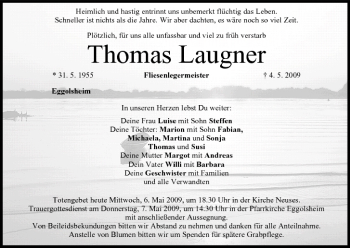 Anzeige von Thomas Laugner von MGO