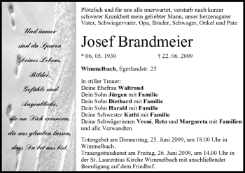 Anzeige von Josef Brandmeier von MGO