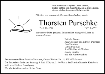 Anzeige von Thorsten Purschke von MGO