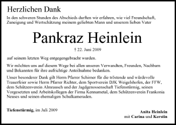 Anzeige von Pankraz Heinlein von MGO