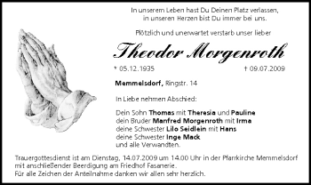 Anzeige von Theodor Morgenroth von MGO