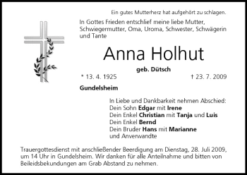 Anzeige von Anna Holhut von MGO