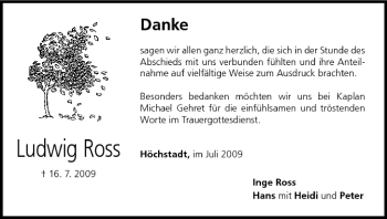 Anzeige von Ludwig Ross von MGO
