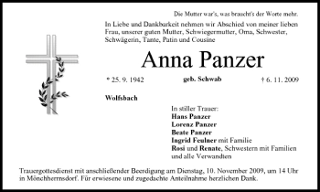Anzeige von Anna Panzer von MGO
