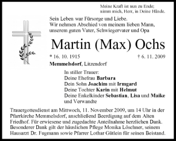Anzeige von Martin Ochs von MGO