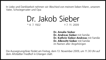 Anzeige von Jakob Sieber von MGO