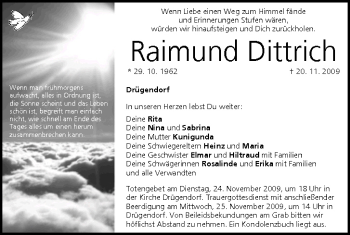 Anzeige von Raimund Dittrich von MGO