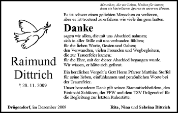 Anzeige von Raimund Dittrich von MGO