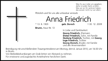 Anzeige von Anna Friedrich von MGO
