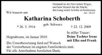Anzeige von Katharina Schoberth von MGO