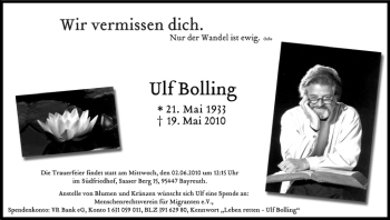 Anzeige von Ulf Bolling von MGO