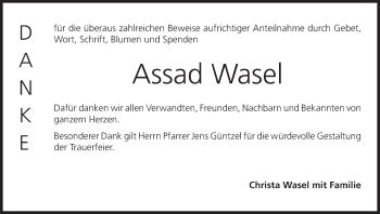 Anzeige von Assad Wasel von MGO