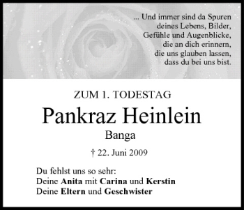 Anzeige von Pankraz Heinlein von MGO