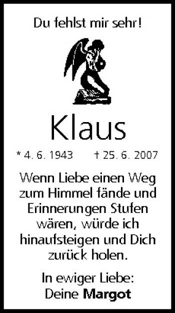 Anzeige von Klaus  von MGO